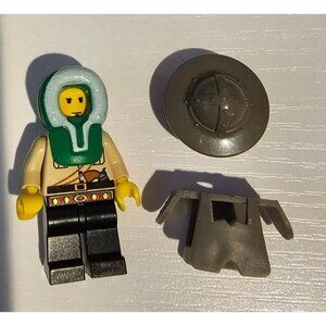 LEGO Mixed Minifigure Green Hood Johnny Thunder Body Star Wars Head Castle Armor